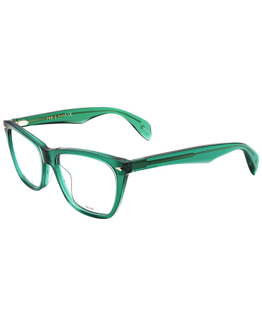 Rag & Bone Women's Rnb3013 53mm Optical Frames In Green