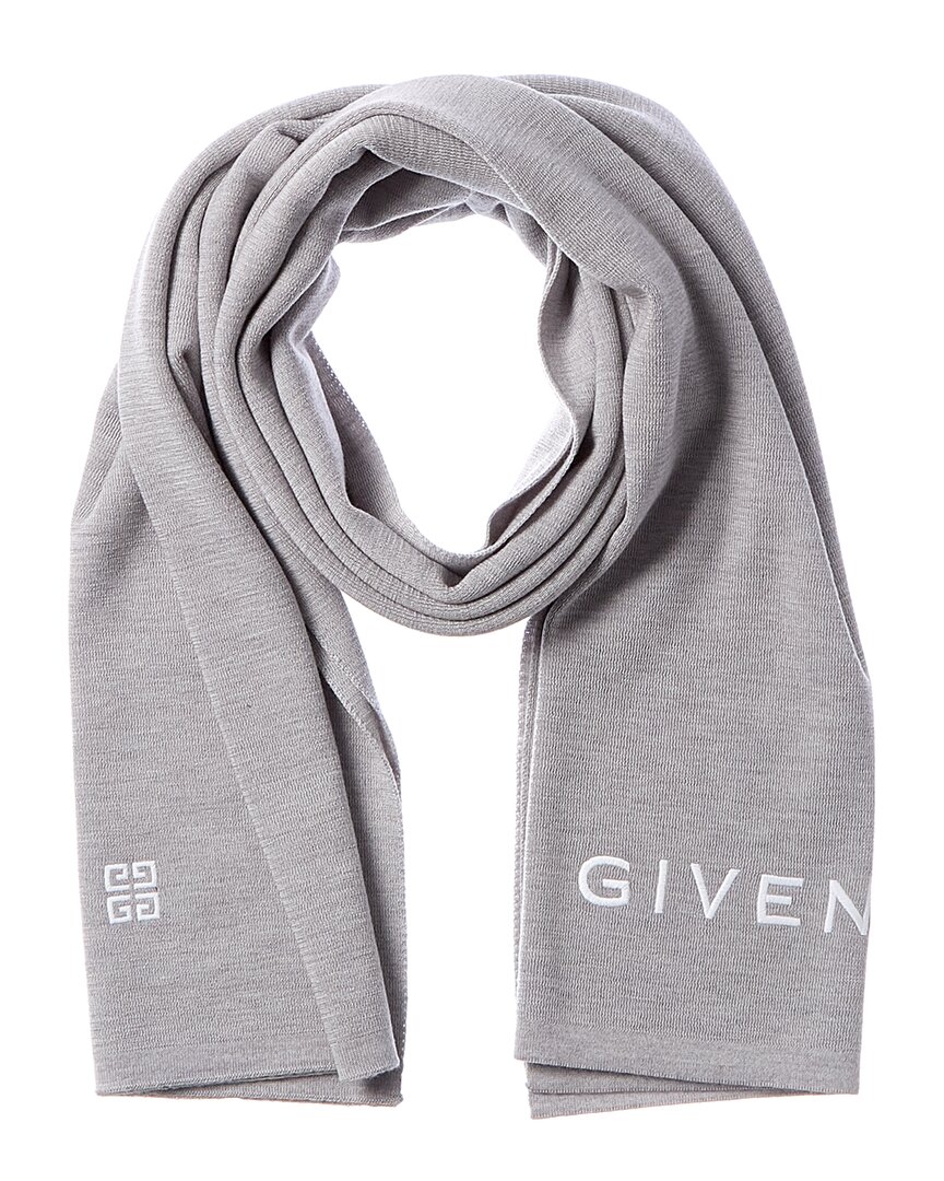 Givenchy Wool Scarf In Gray