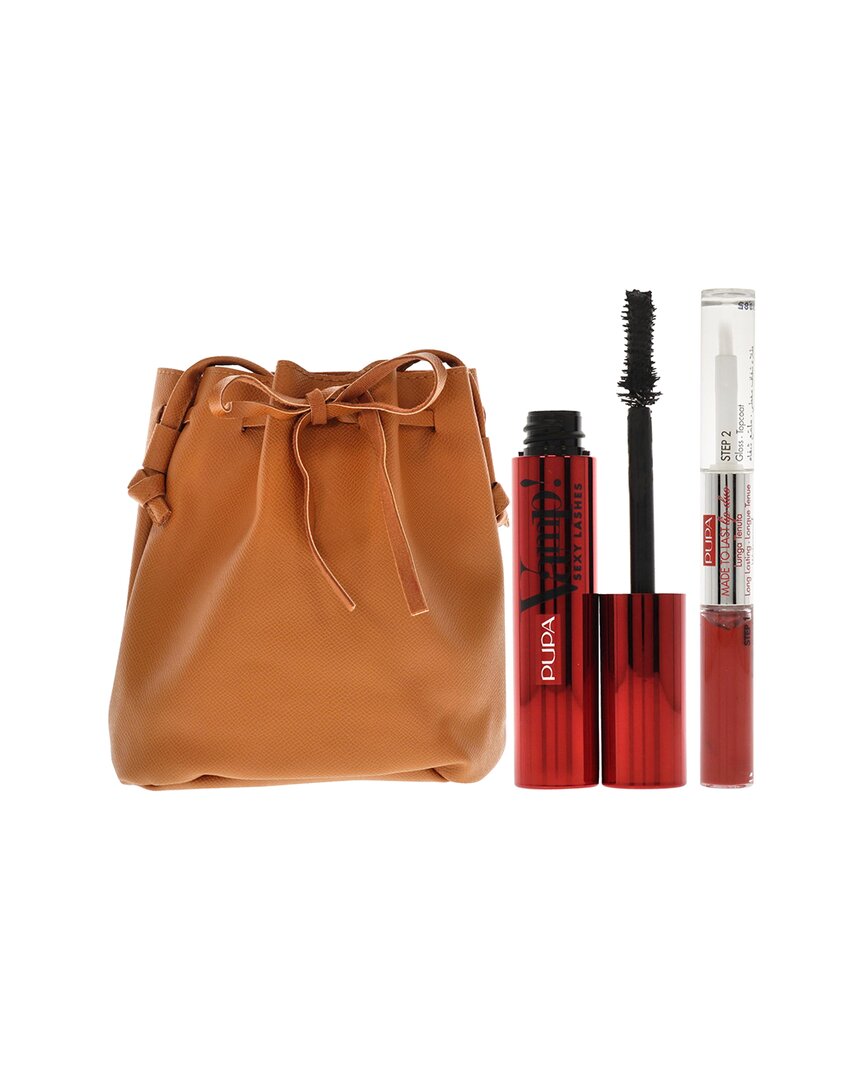 Pupa Milano Women's Vamp Sexy Lashes And Made To Last Lip 3pc Set