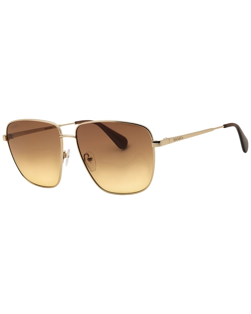 Max & Co By Max Mara Women's Mo0041 61mm Sunglasses In Gold