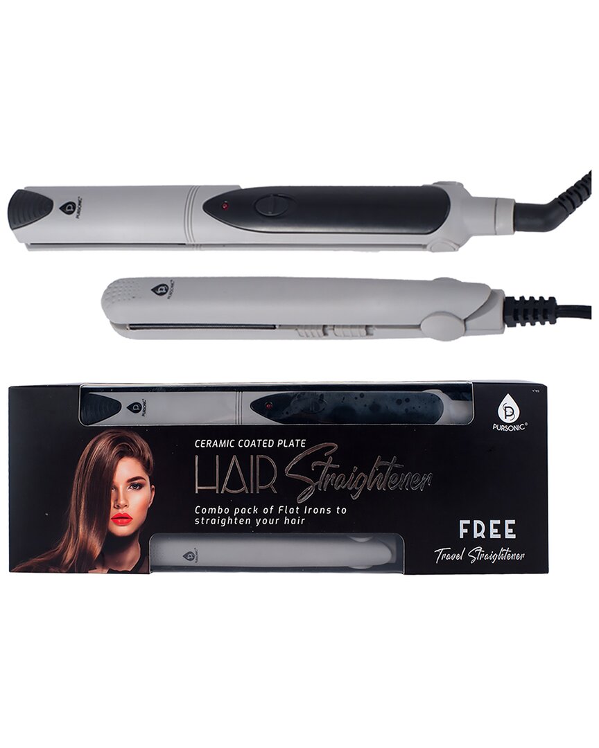 Pursonic Women's Professional Salon Quality Flat Iron Hair Straightener