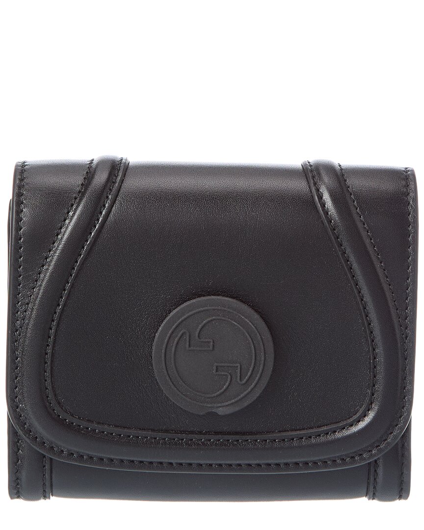 Gucci Leather Card Case In Black