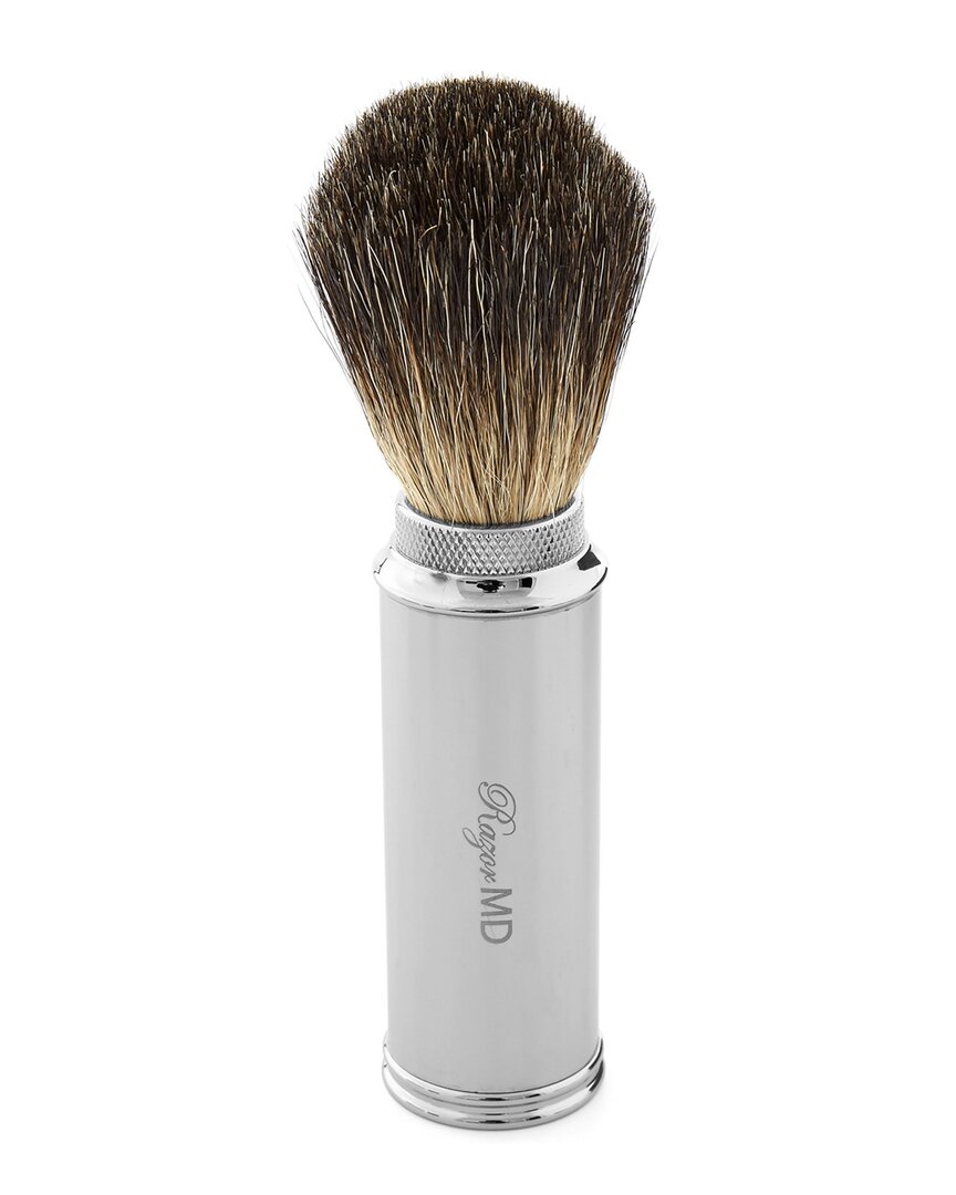 Razor Md Men's Chrome 21 Travel Shave Brush