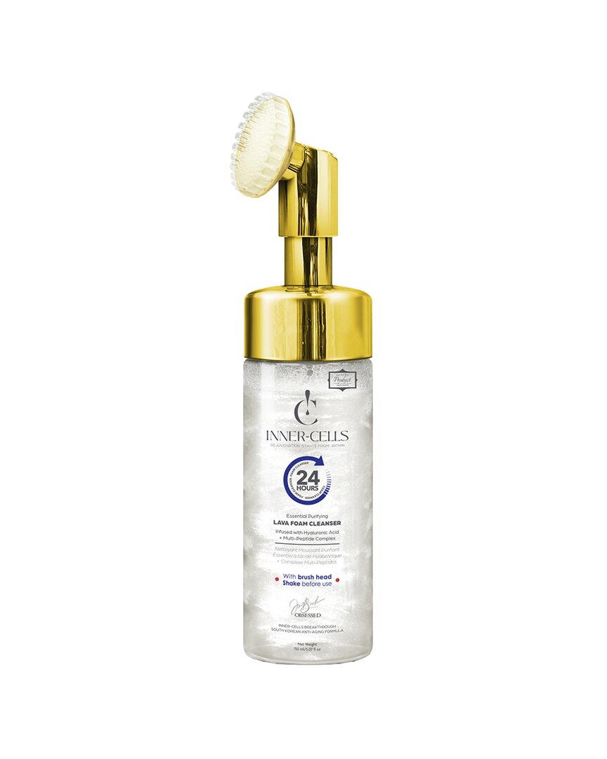 Inner Cells Unisex 5.07oz Essential Purifying Lava Foam Cleanser Infused With Hyaluronic Acid + Mult