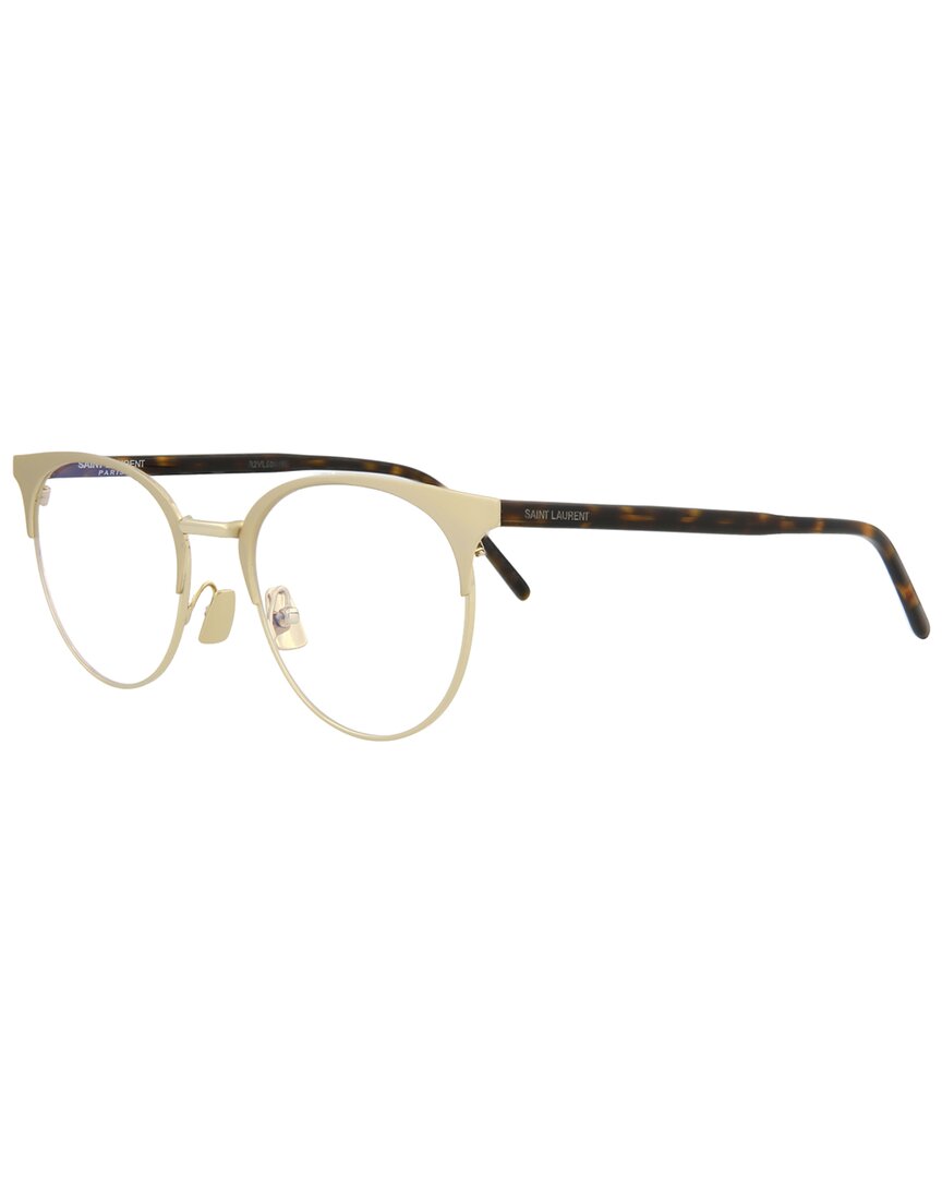 Saint Laurent Men's Sl223 52mm Optical Frames In Gold