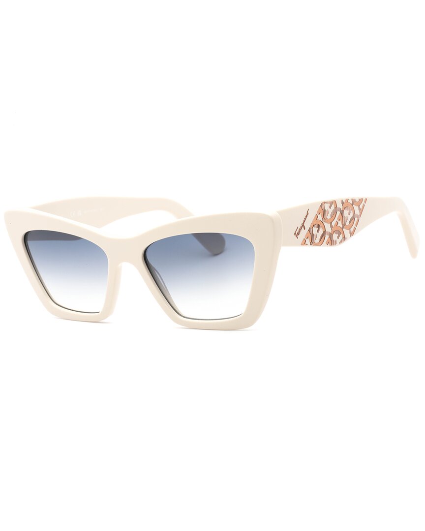 Ferragamo Women's Sf1081se 55mm Sunglasses In White