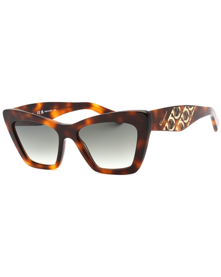 Shop Ferragamo Women's Sf1081se 55mm Sunglasses In Brown