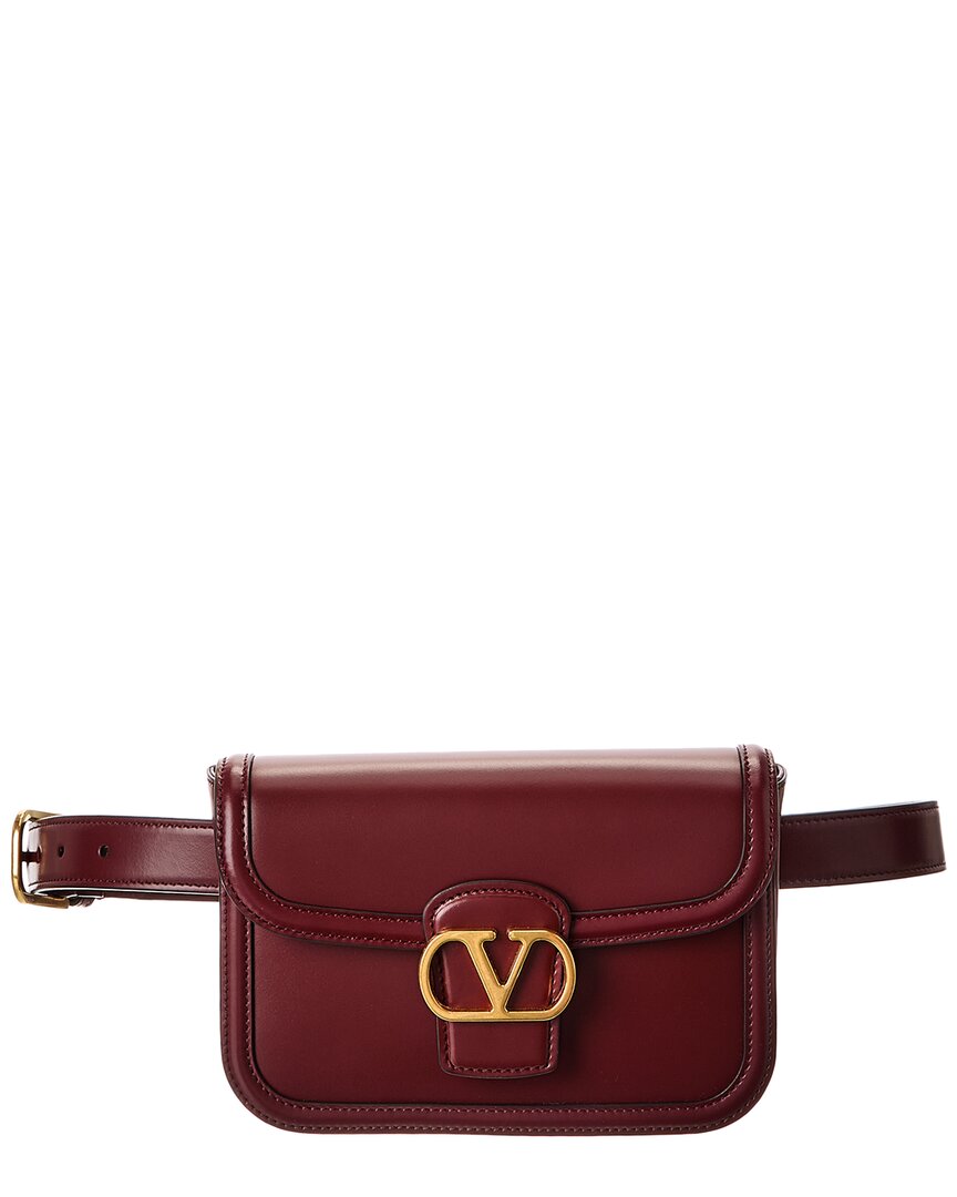 Valentino Womens Brick Ruby 9to5 Small Leather Shoulder Bag In Red