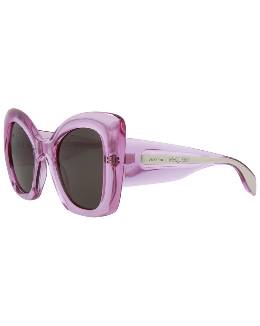 Mcq By Alexander Mcqueen Alexander Mcqueen Novelty Sunglasses Womens Am0402 In Pink