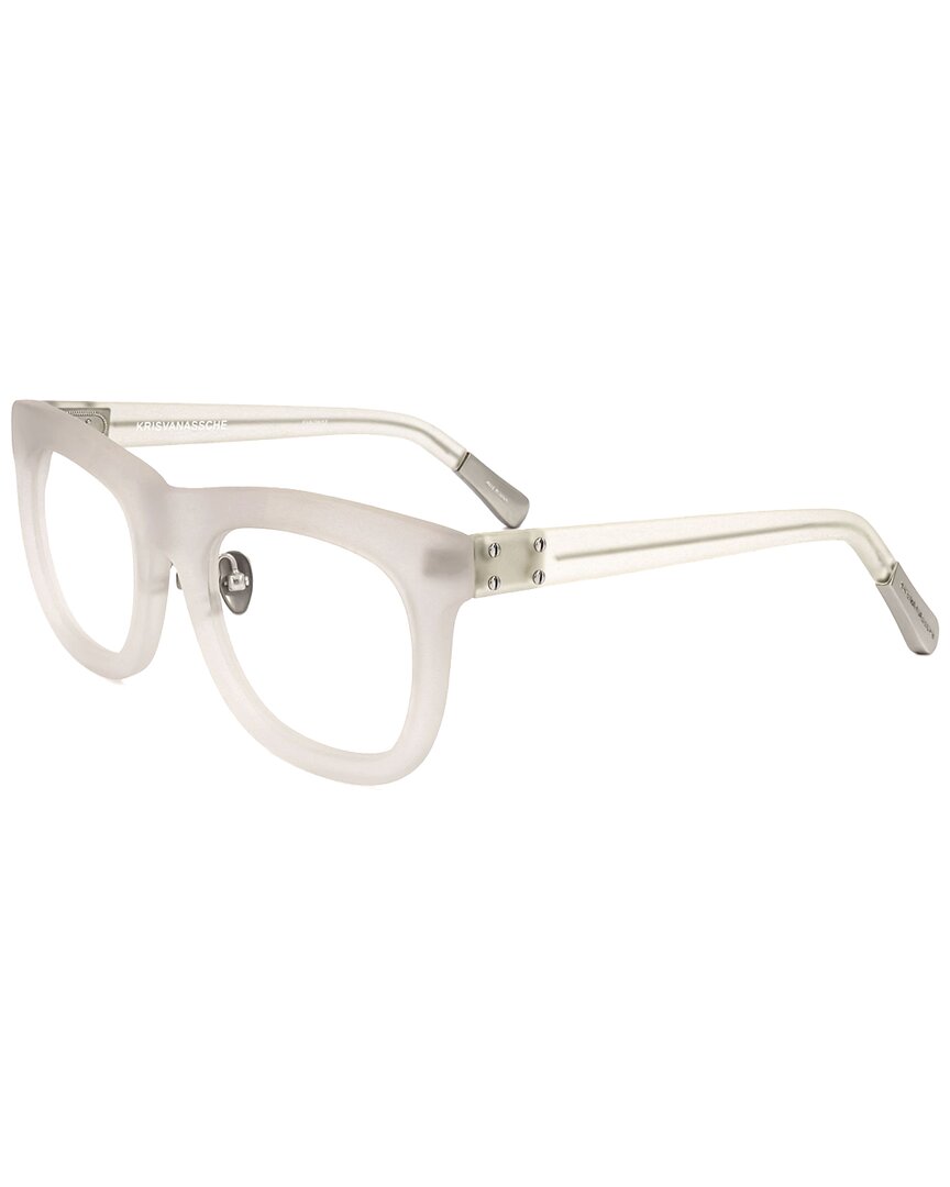 Kris Van Assche By Linda Farrow Gallery Kris Van Assche By Linda Farrow Unisex Kva38 51mm Optical Frames In Neutral