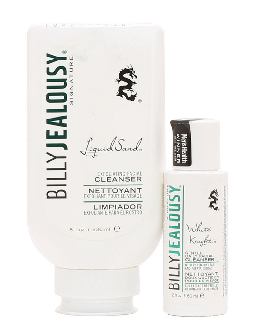Billy Jealousy Liquid Sand Exfoliator & Knight Face Cleanser Duo