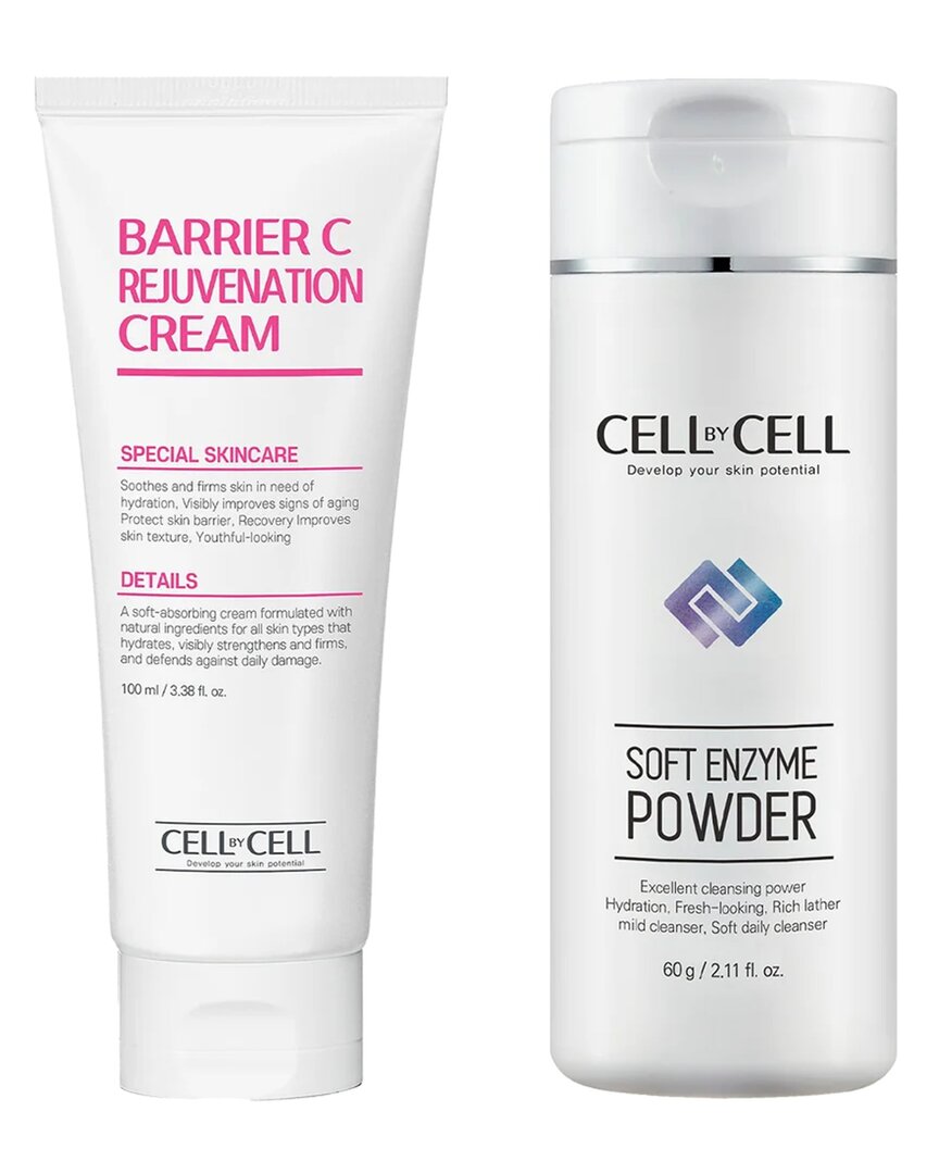 Cellbycell Unisex Barrier C Rejuvenation Cream + Soft Enzyme Cleanser Powder