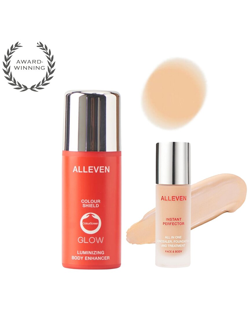 Alleven Unisex 3.38oz Colour Shield Glow Face & Body & Instant Perfector  Concealer - Pearl In White
