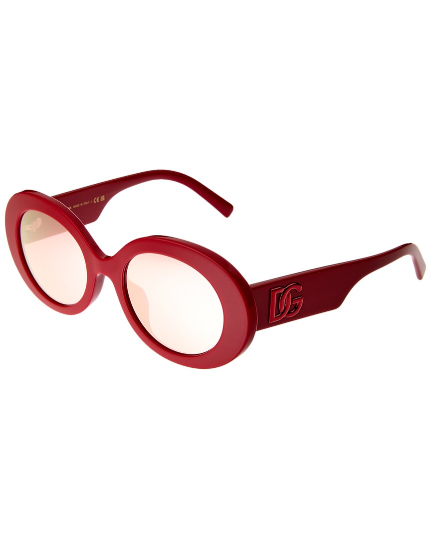 Dolce & Gabbana Unisex Dg4448f 51mm Sunglasses In Red