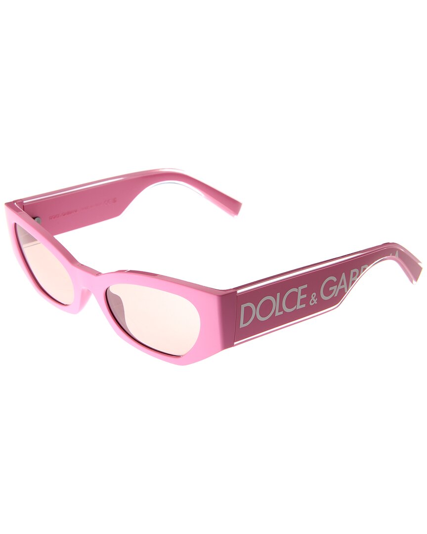 Dolce & Gabbana Unisex Dg6186 52mm Sunglasses In Pink