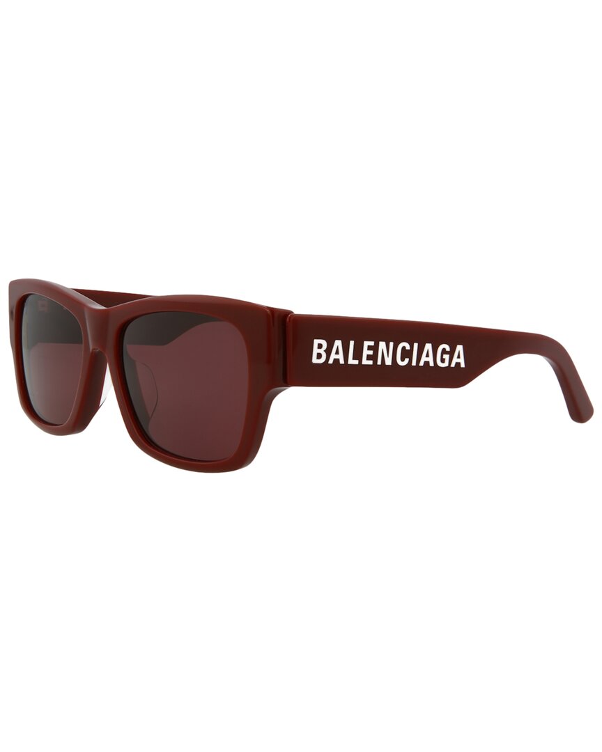 Balenciaga Unisex Bb0262sa 56mm Sunglasses In Red