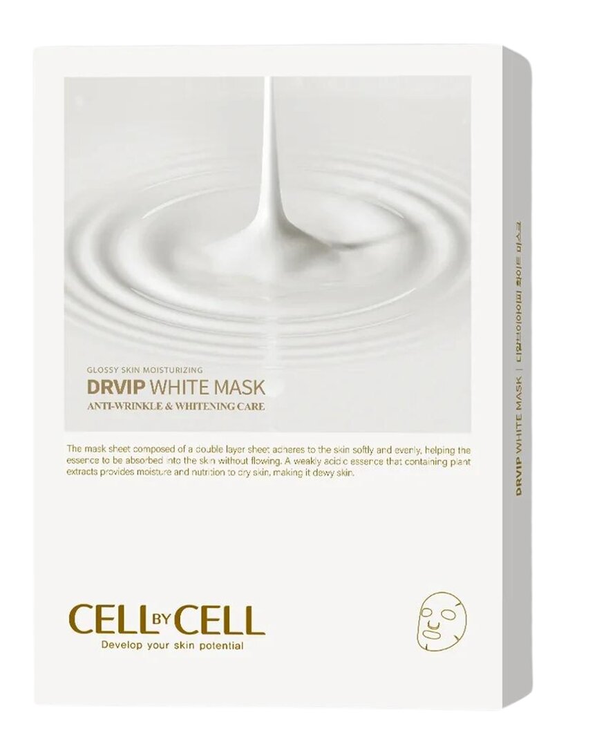Cellbycell Unisex 1oz Dr.vip Anti-wrinkle & Brightening Face Sheet Mask, 5ct