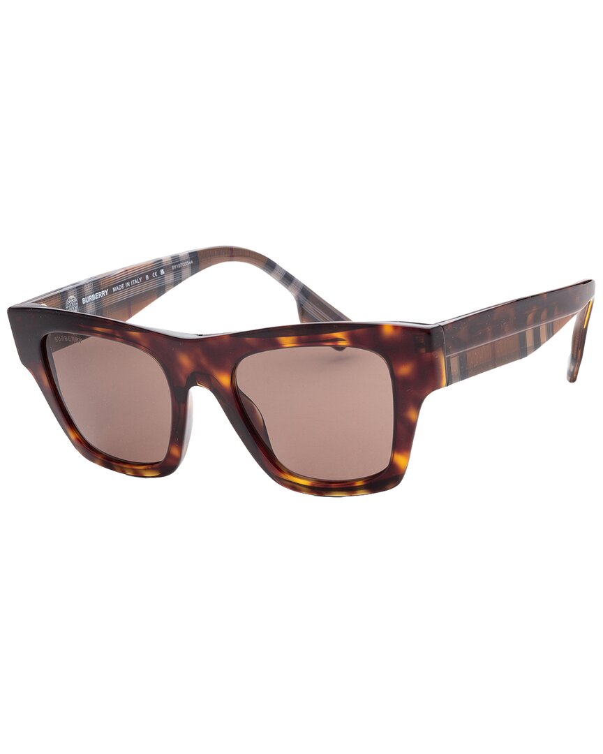 Burberry Men's Be4360 49mm Sunglasses In Brown