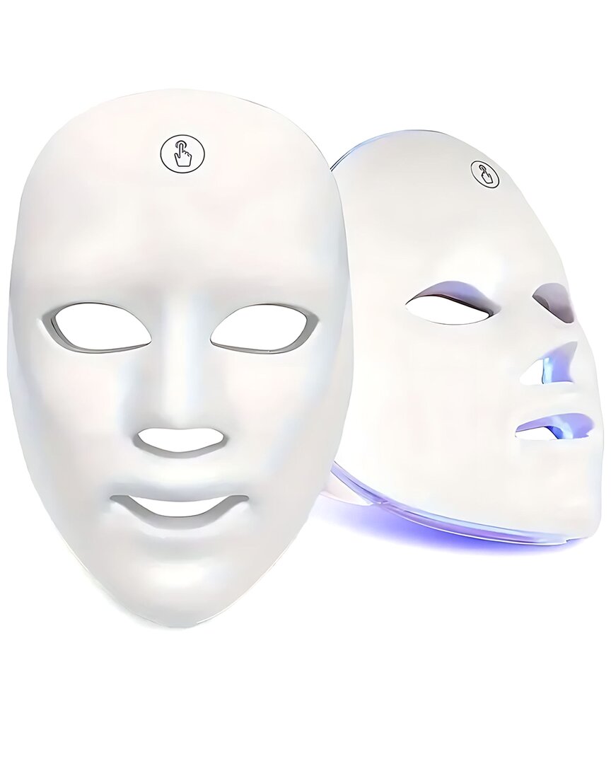 Vysn Unisex Spectrumglow 7c Led Mask - Portable & Rechargeable Led Light Therapy Facial Veil In White