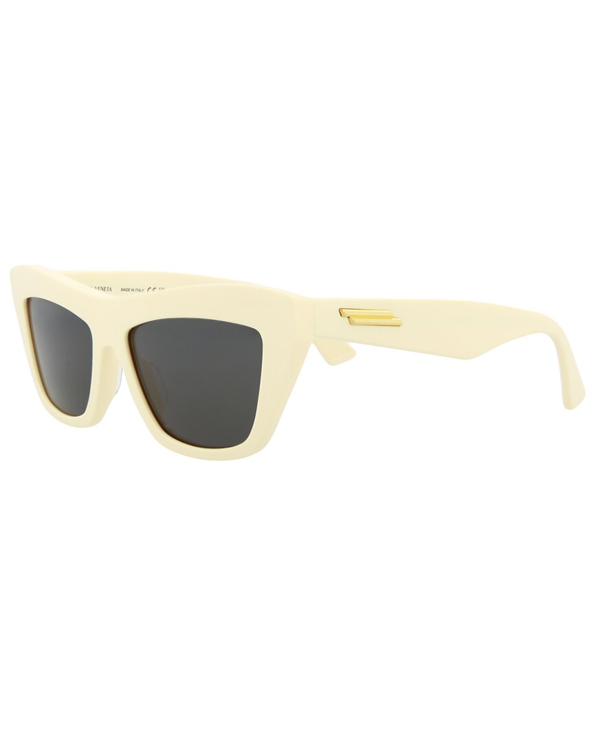 Bottega Veneta Unisex Bv1121s 55mm Sunglasses In White