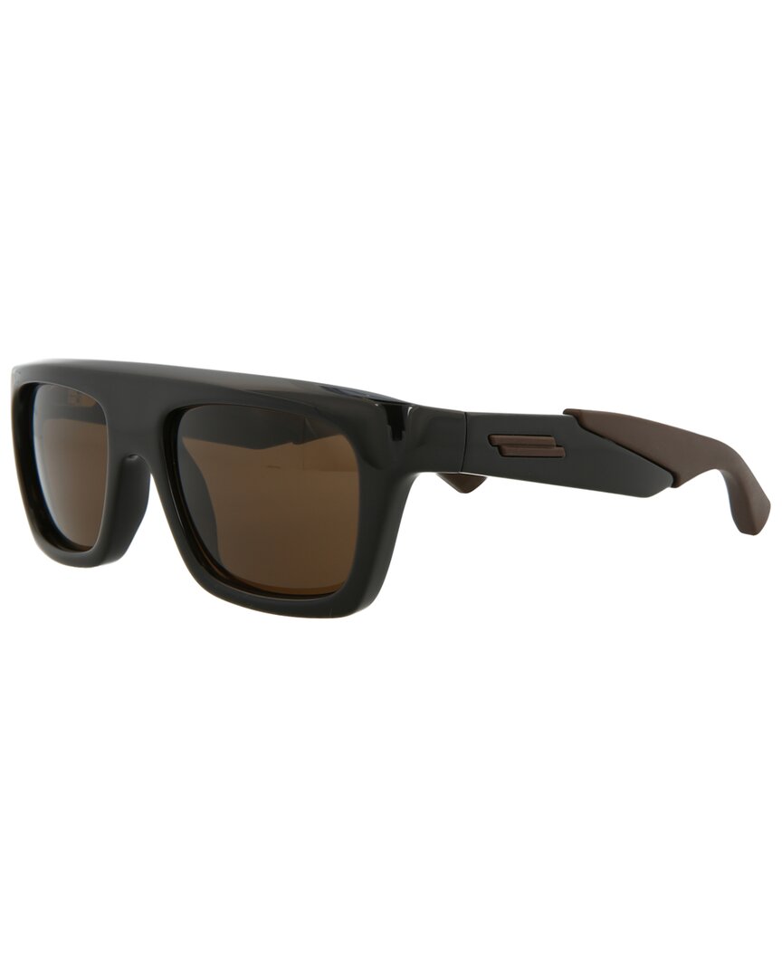 Shop Bottega Veneta Men's Bv1232s 54mm Sunglasses In Black