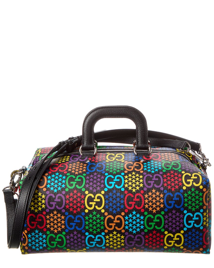 Gucci Gg Psychedelic Canvas & Leather Backpack In Multi