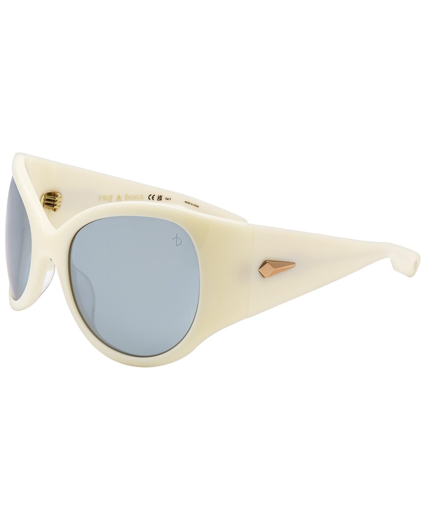 Rag & Bone Women's Rnb6004 56mm Sunglasses In White