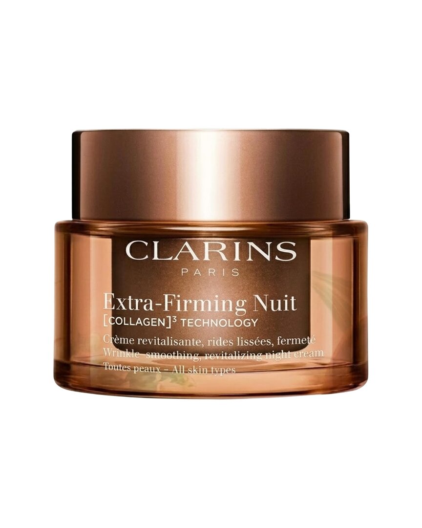 Clarins Women's 1.7oz Extra-firming Night Refillable Moisturizer With Collagen  Polypeptide + Niacin In Brown