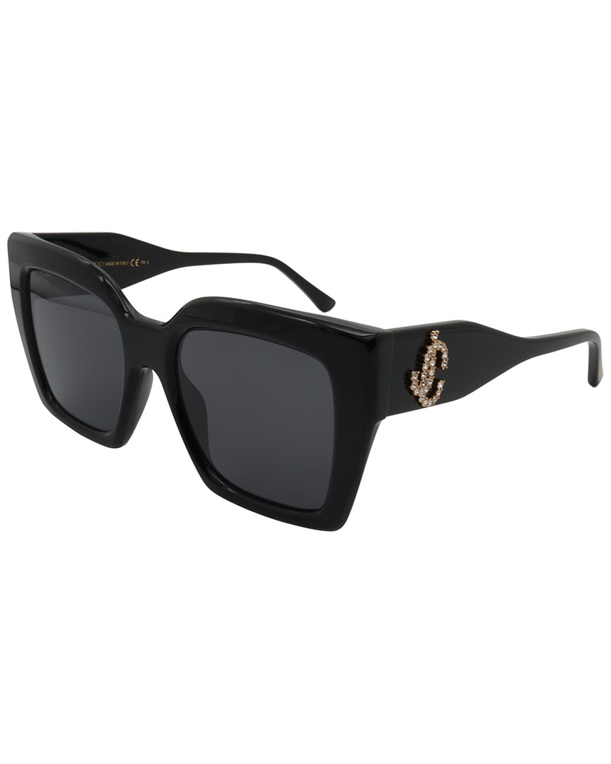 Shop Jimmy Choo Women's Eleni/s 53mm Sunglasses In Black