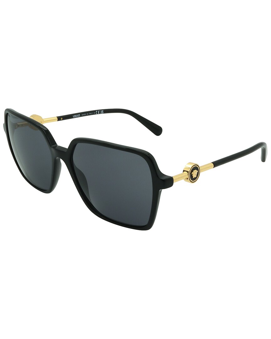 Shop Versace Women's Ve4396 58mm Sunglasses In Black
