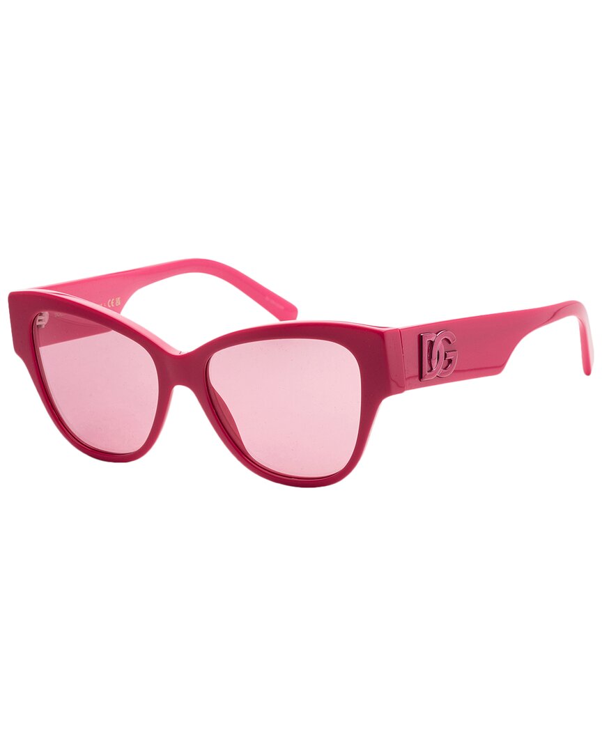 Shop Dolce & Gabbana Women's Dg4449 54mm Sunglasses In Pink