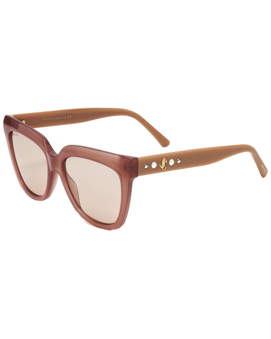 Shop Jimmy Choo Women's Juliekas 55mm Sunglasses In Brown
