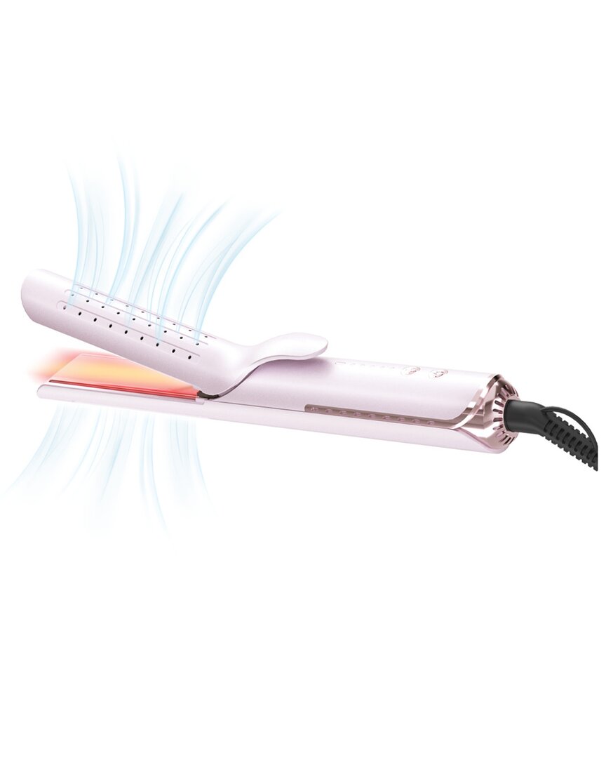 Bellezza Airglider 2-in-1 Cool Air Flat Iron/curler In Pink