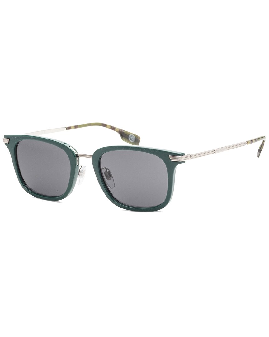 Shop Burberry Men's Be4395 51mm Sunglasses In Green