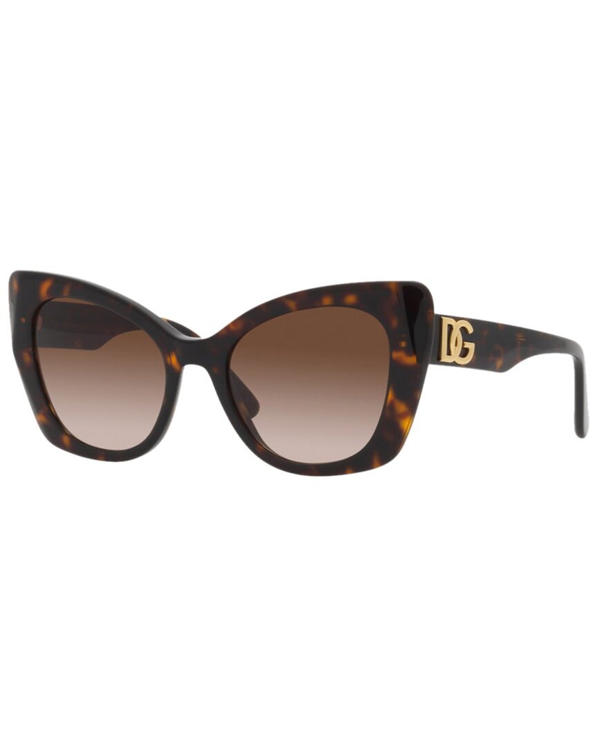 Shop Dolce & Gabbana Women's Dg4405f 53mm Sunglasses In Brown
