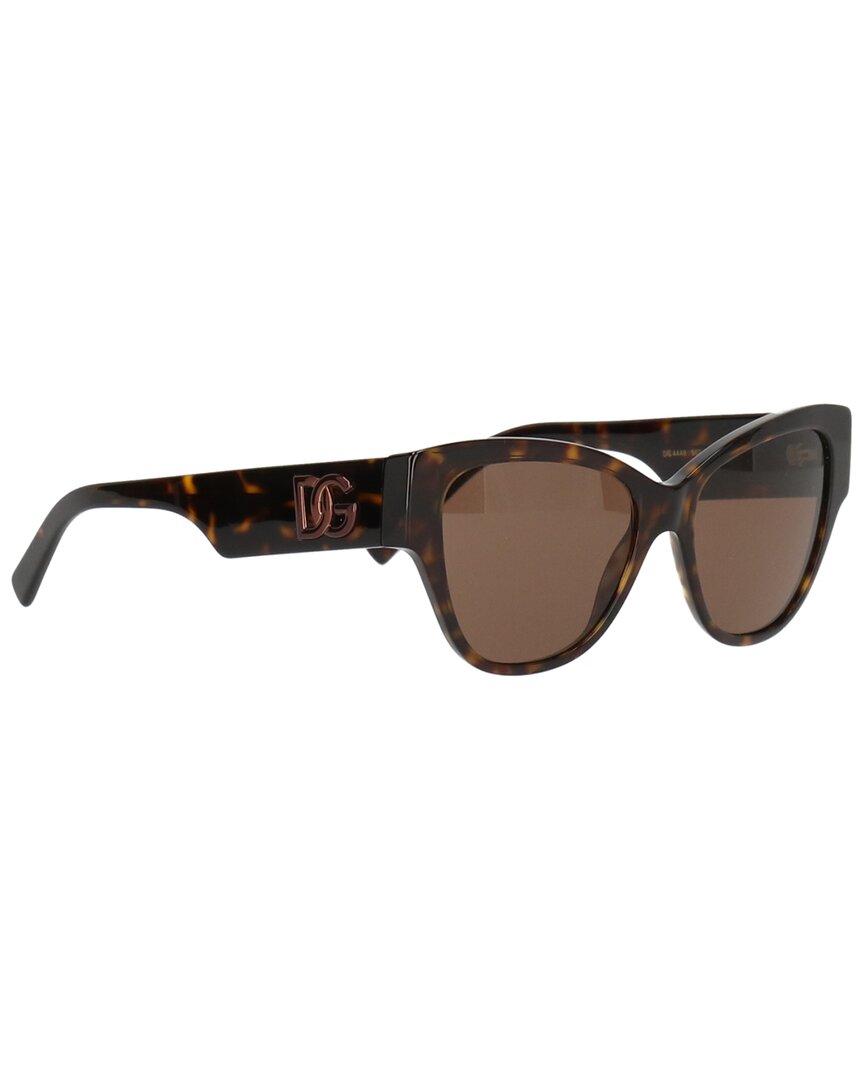 Shop Dolce & Gabbana Women's Dg4449 54mm Sunglasses In Brown