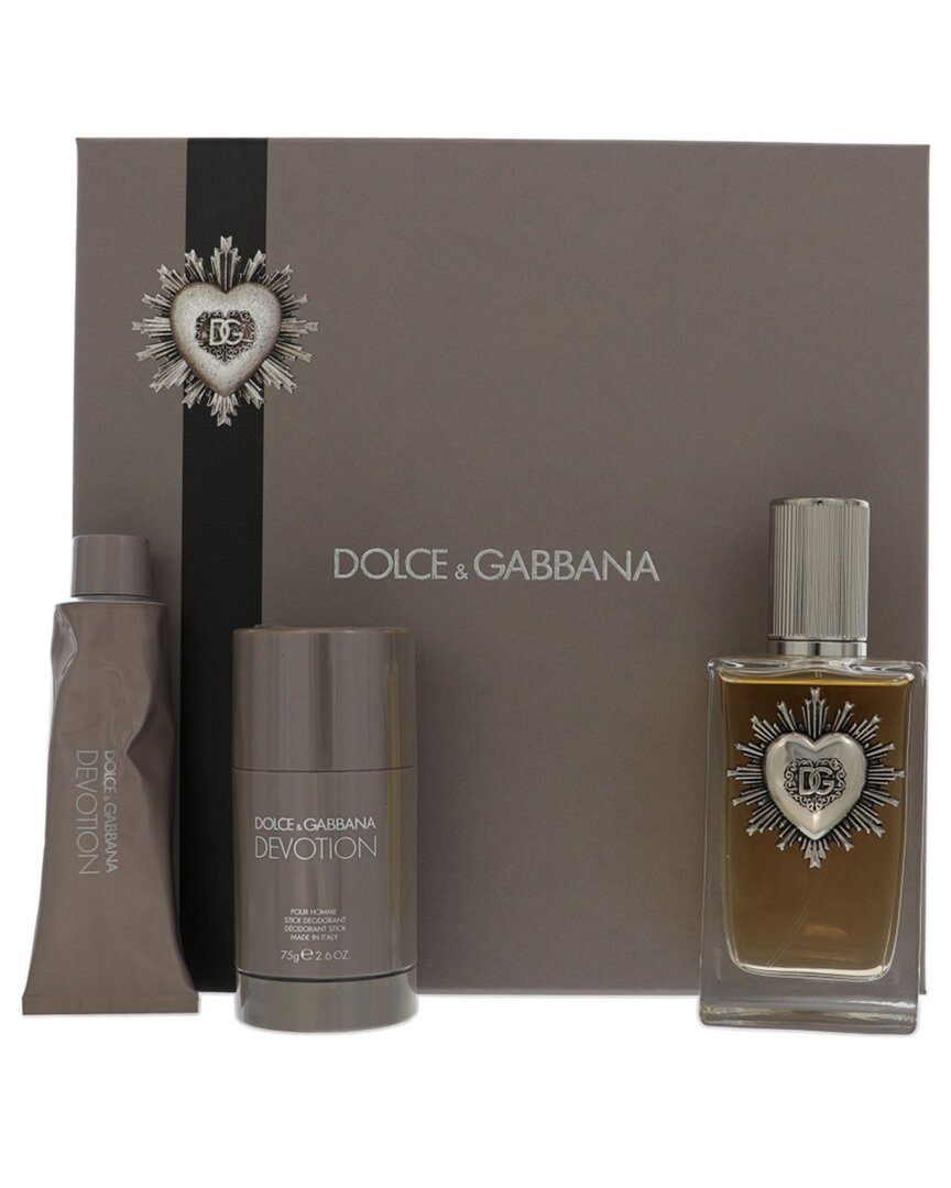 Dolce & Gabbana Men's Devotion Edp Set In Transparent