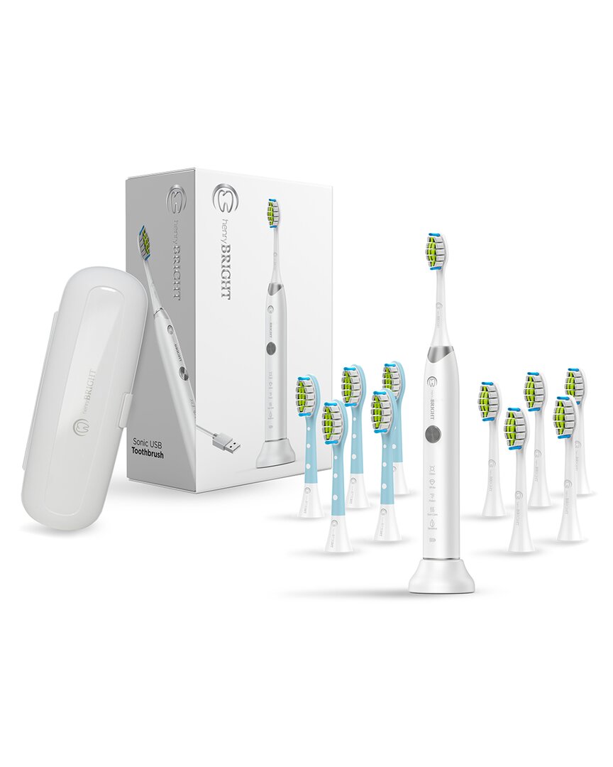 Henrybright Henry Bright 5 Mode Usb Sonic Toothbrush With Multi-function Brush Heads