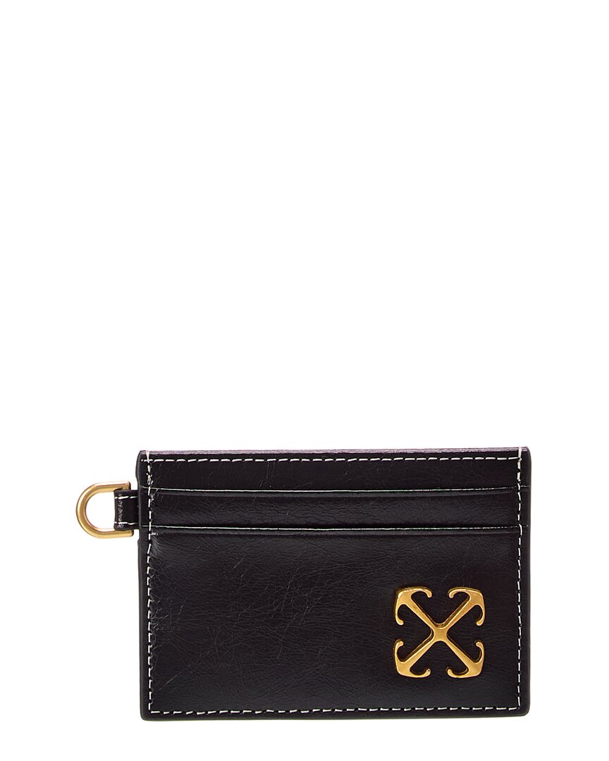 Off-white ™ Classic Leather Card Holder In Black