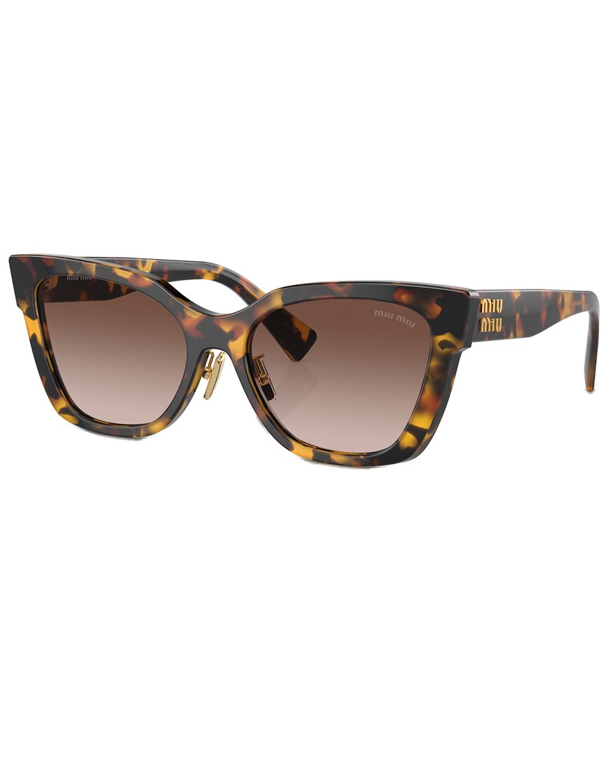 Miu Miu Sonnenbrille Mit Cat-eye-gestell In Brown