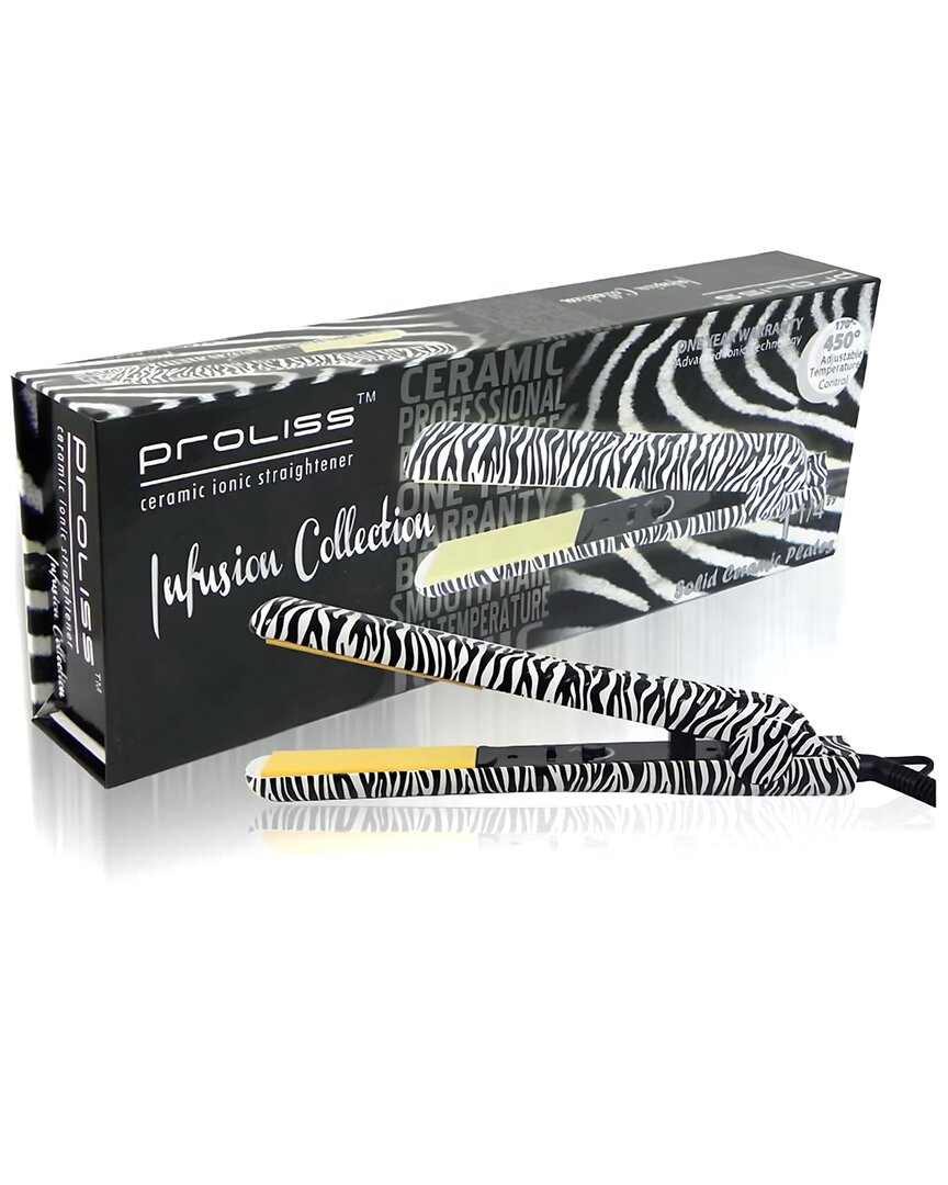 Proliss Unisex Infusion 1.25 Single Pass Ceramic Yellow Plate Flat Iron