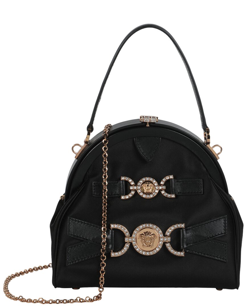 Versace Mini Crystal Medusa '95 Satin Handbag