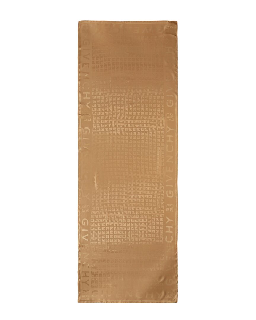 Givenchy Silk Scarf In Brown