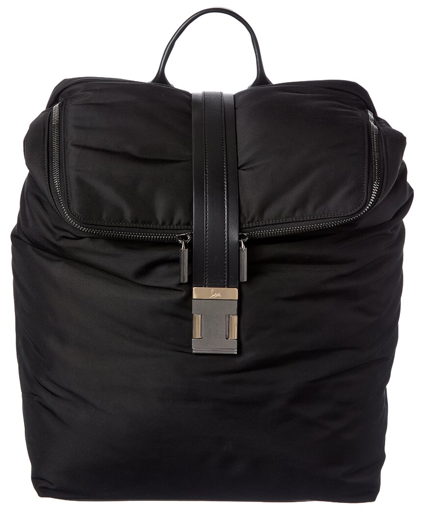 Christian Louboutin Canvas Backpack In Black