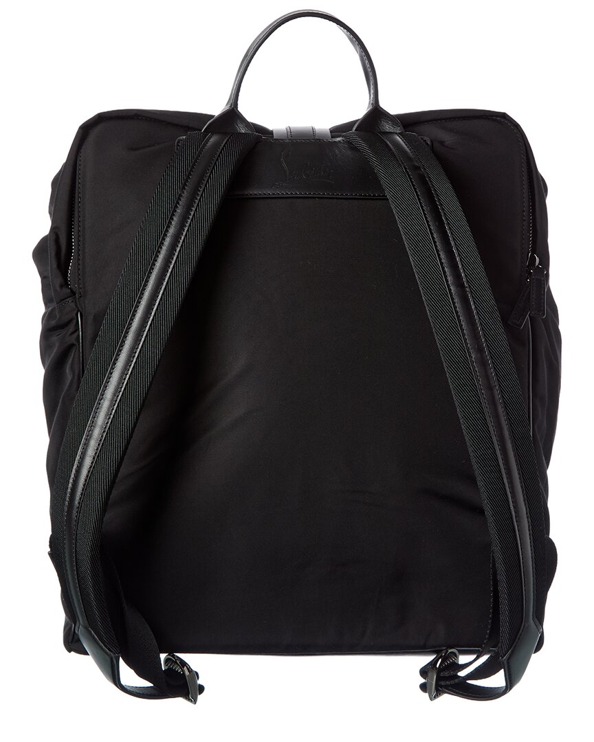 Christian Louboutin Canvas Backpack In Black