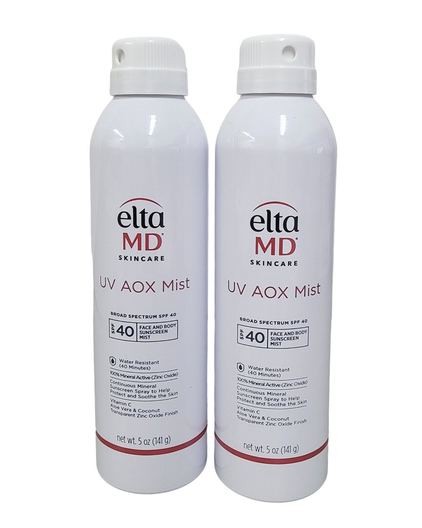 Eltamd Unisex 5 X 2oz 2 Pack Uv Aox Mist Broad-spectrum Spf 40