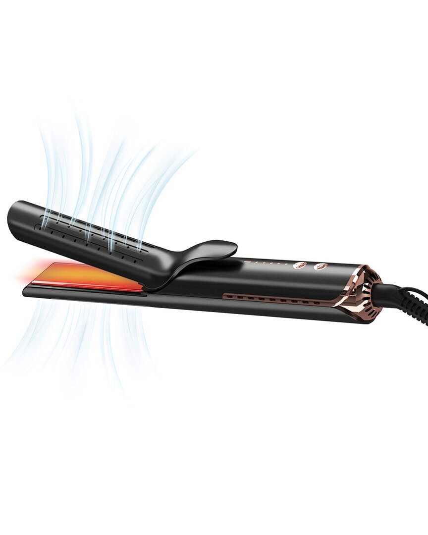 Fahrenheit Airglider 2-in-1 Cool Air Flat Iron/curler In White