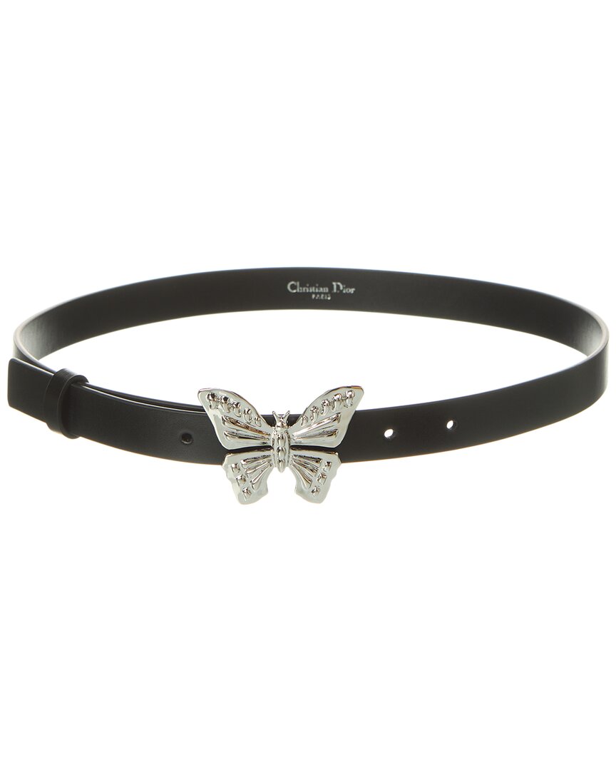 Dior Leather Belt In Black