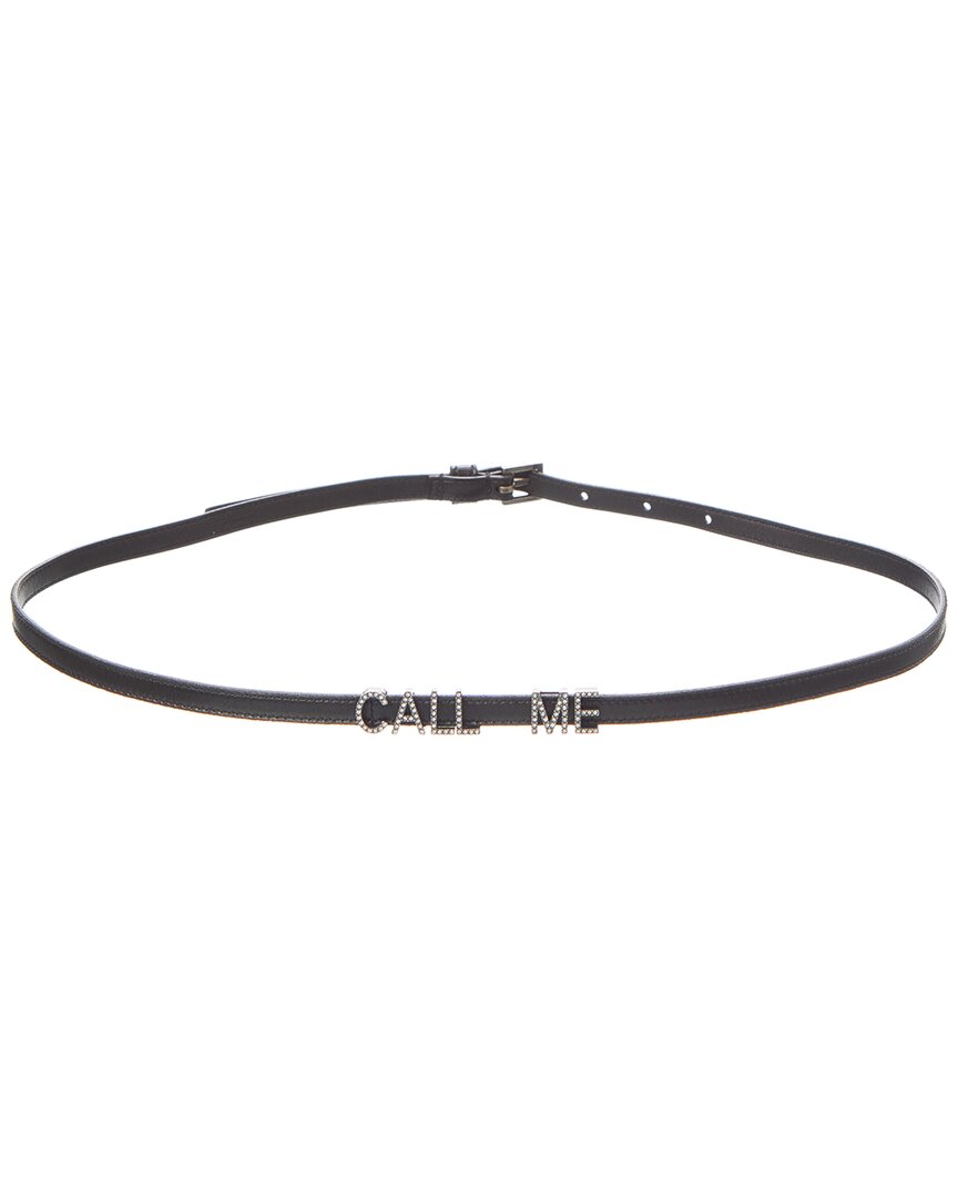 Saint Laurent Call Me Leather Belt