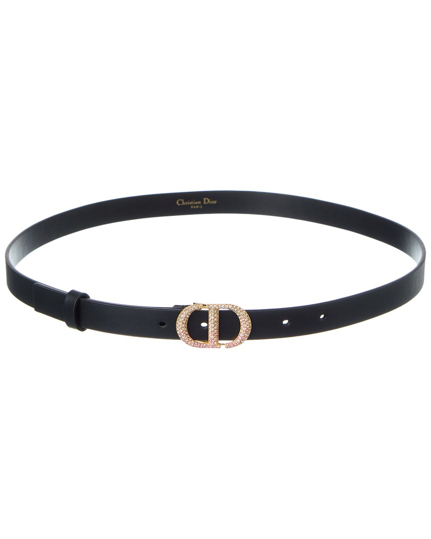 Dior Leather Belt In Black